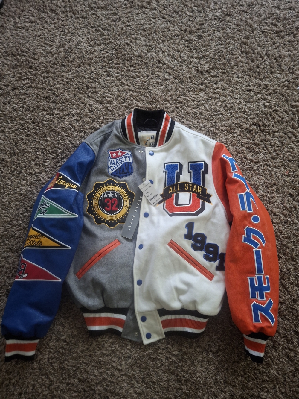 Varsity Colorblock All Star Bomber Jacket - Multi